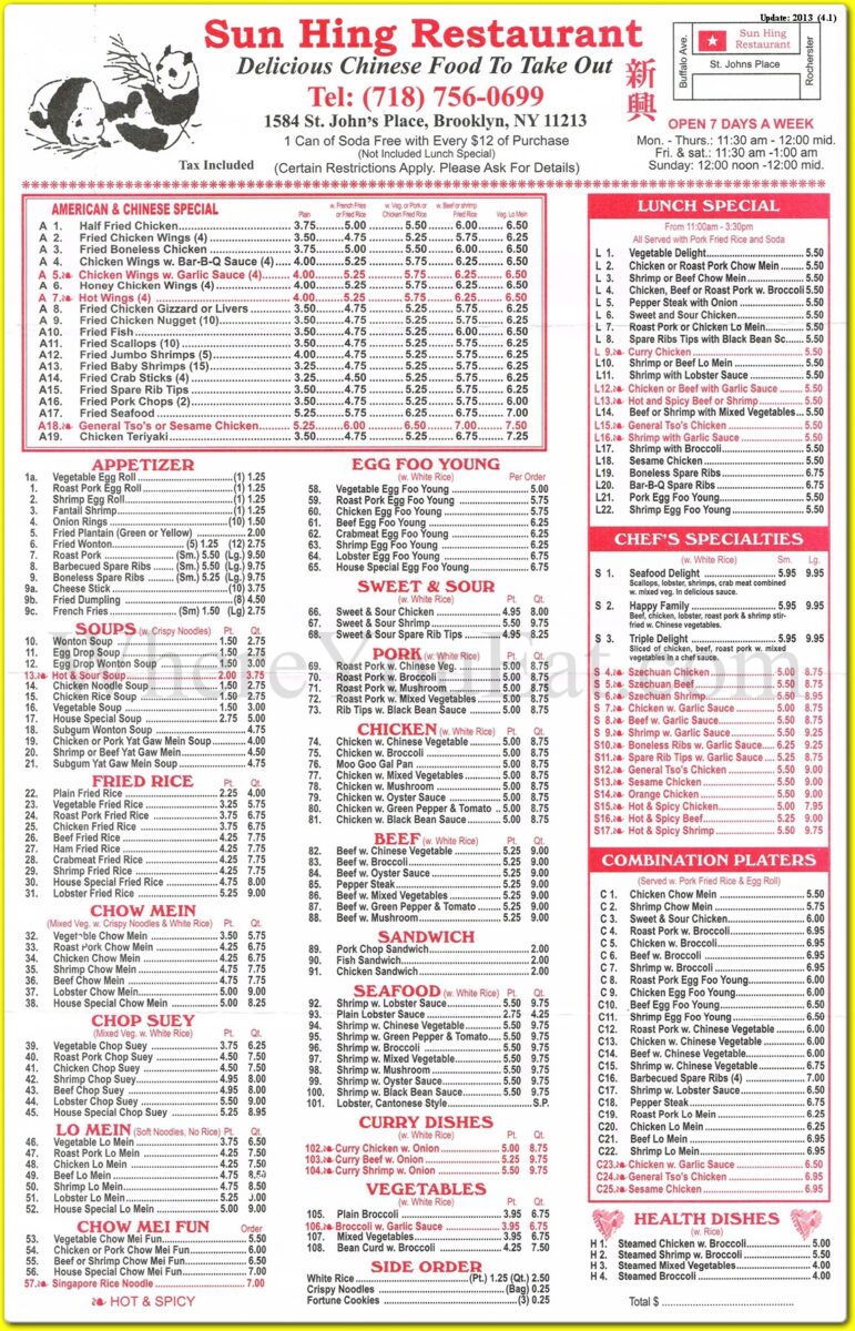 sun hing restaurant menu: A Deep Dive into Connecticut’s Favorite Chinese, Seafood, and Vegetarian Offerings