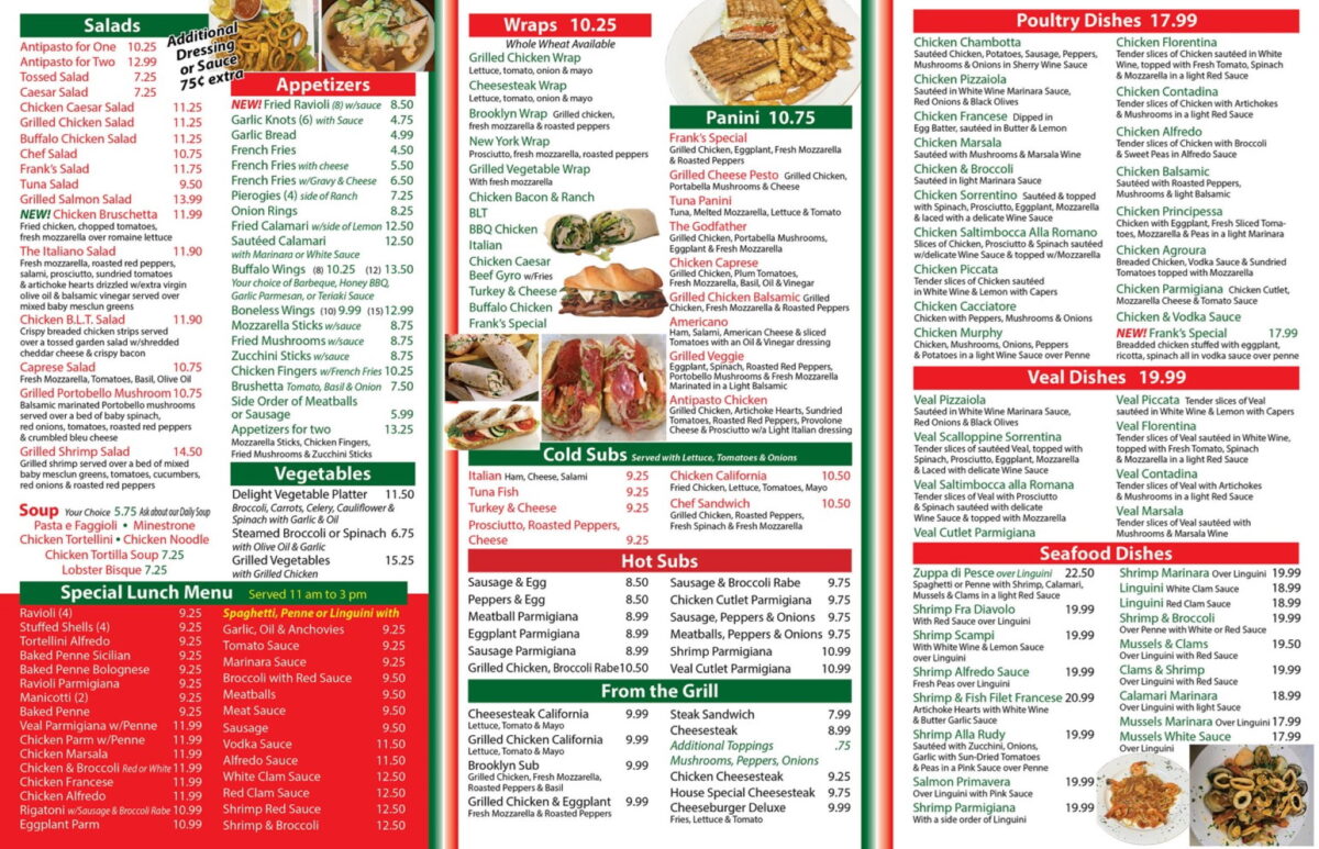 frank's pizza restaurant menu: A Comprehensive Breakdown of Las Vegas's Italian-American Offerings