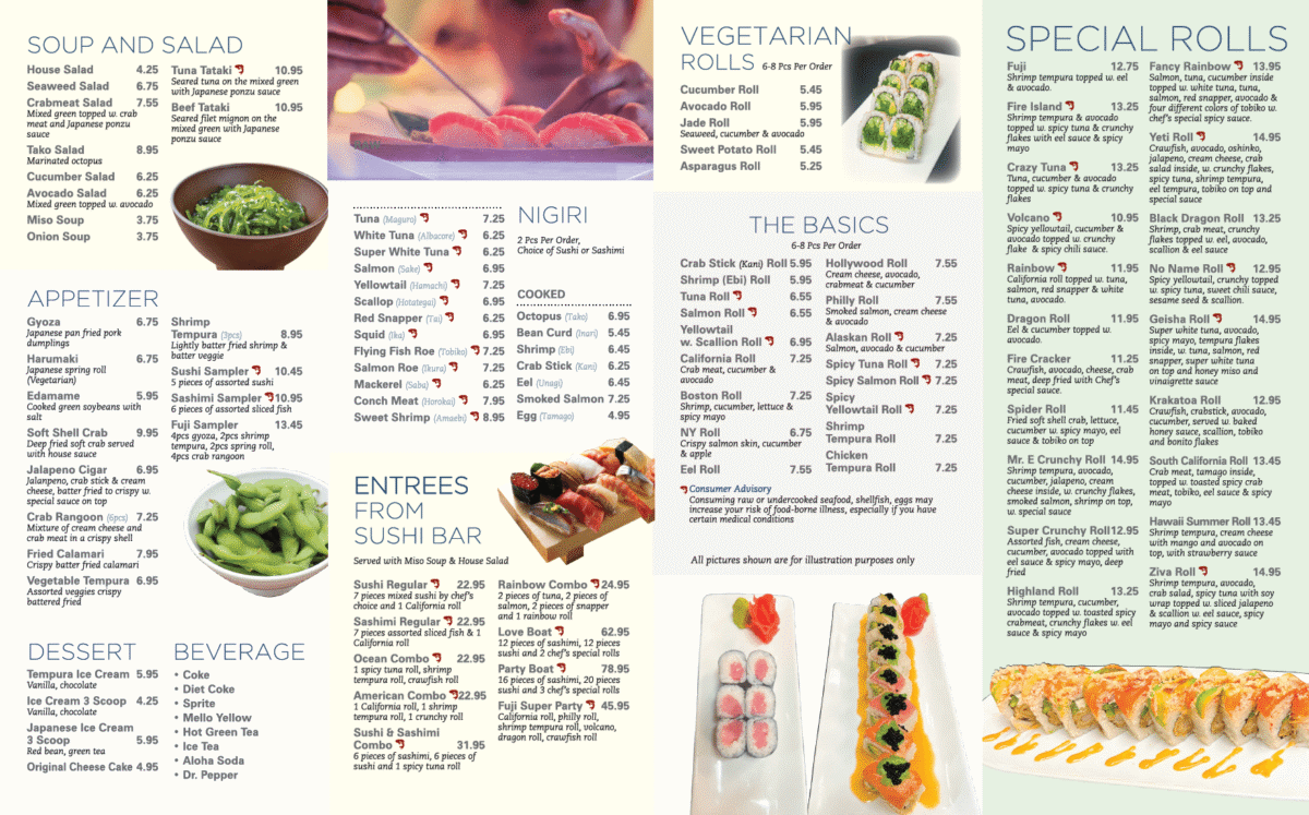 Fuji Restaurant Sushi & Teppanyaki Big Bear Lake Menu: An In-Depth Culinary Guide