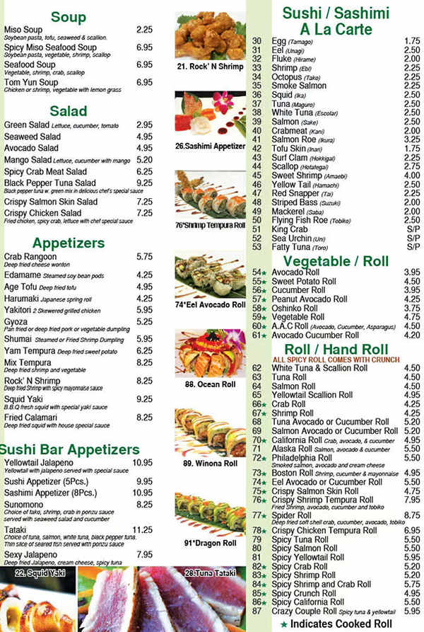 ocean sushi restaurant menu: A Deep Dive into the Premium Sushi Bar Offerings