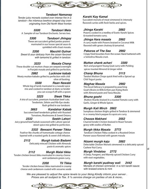 Andaaz Restaurant Menu – A Detailed Analysis of New Jersey’s Elevated Indian Gastronomy