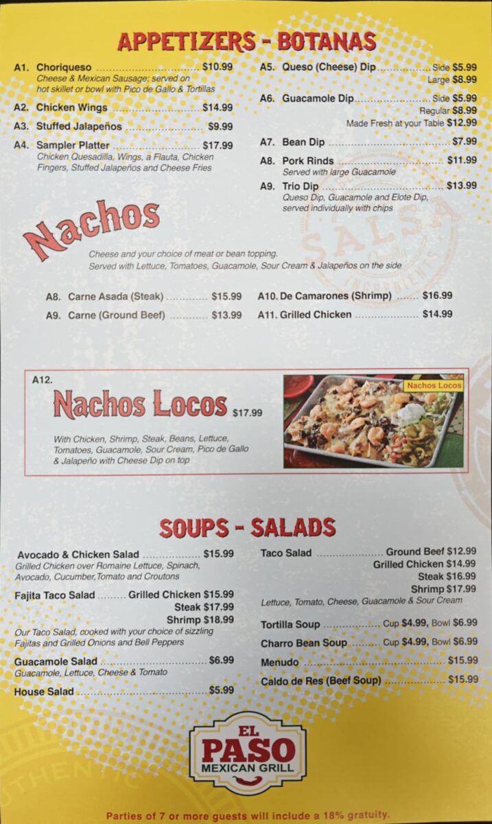 The Ultimate Guide to the el paso mexican restaurant alexandria menu and Authentic Dining Experience