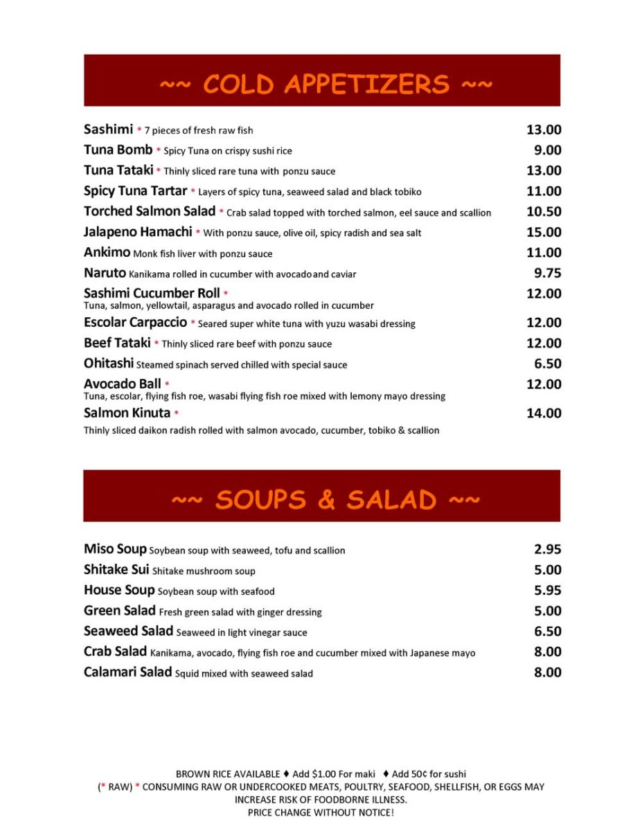 The Definitive Guide to the ginger restaurant menu and Signature Asian Fusion Dishes