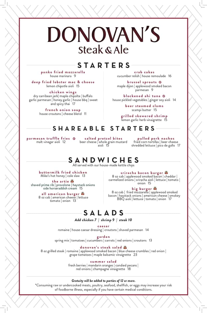 donovan's restaurant menu: A Deep Dive into American Steakhouse Offerings at Malone, NY donovan's restaurant menu: A Deep Dive into American Steakhouse Offerings at Malone, NY