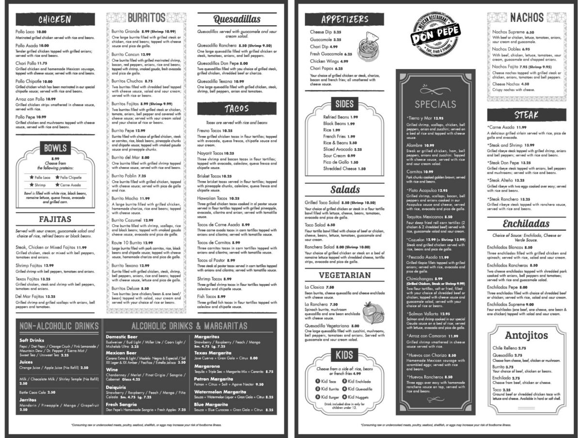 Don Pepe Mexican Restaurant Menu — A Comprehensive Guide to Authentic Cuisine and House Specialties