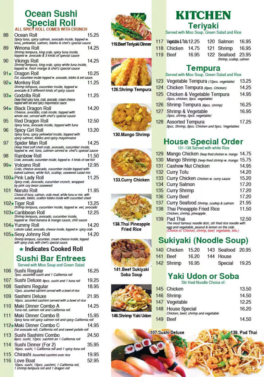 ocean sushi restaurant menu: A Deep Dive into the Premium Sushi Bar Offerings