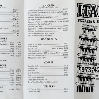 Italia Pizzeria Restaurant Menu – The Definitive Guide to Authentic Italian-American Culinary Depth