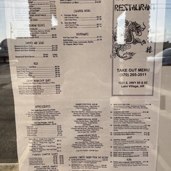 Kowloon Restaurant Lake Village Menu: A Deep Dive into the Essential Take-Out Specialties of the Arkansas Culinary Gem