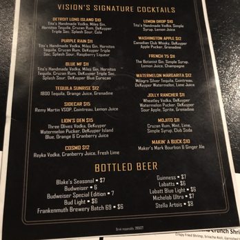 visions restaurant menu Unveiling the Culinary Excellence of Yeadon’s Comfort Cuisine Staple