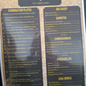 The Essential Guide to the el coronado family restaurant safford menu for Authentic Southwestern Dining