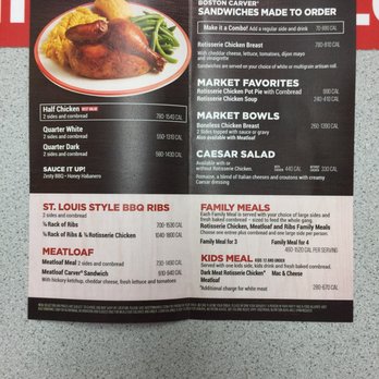 boston market restaurant menu: Assessing the Status of New Culinary Additions and Chain Operations