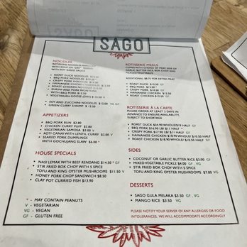 The Definitive Guide to the sago restaurant menu and Eurasian Culinary Excellence