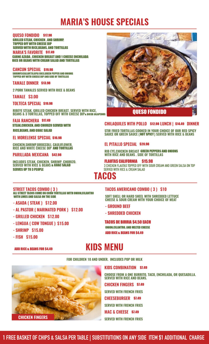 The Definitive maria's tex mex restaurant new boston menu: A Comprehensive Culinary Deep Dive for New Boston, TX