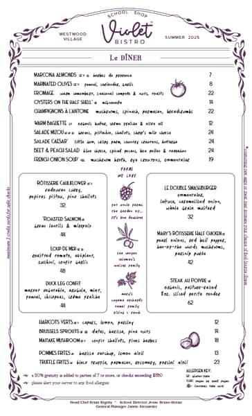 violet restaurant menu: The Psychology and High-End Design of Purple Dining Guides