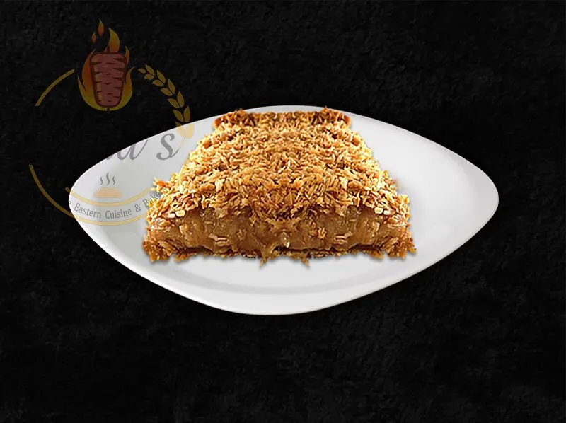 Rich Dahina dessert, a traditional sweet from the dina's restaurant menu