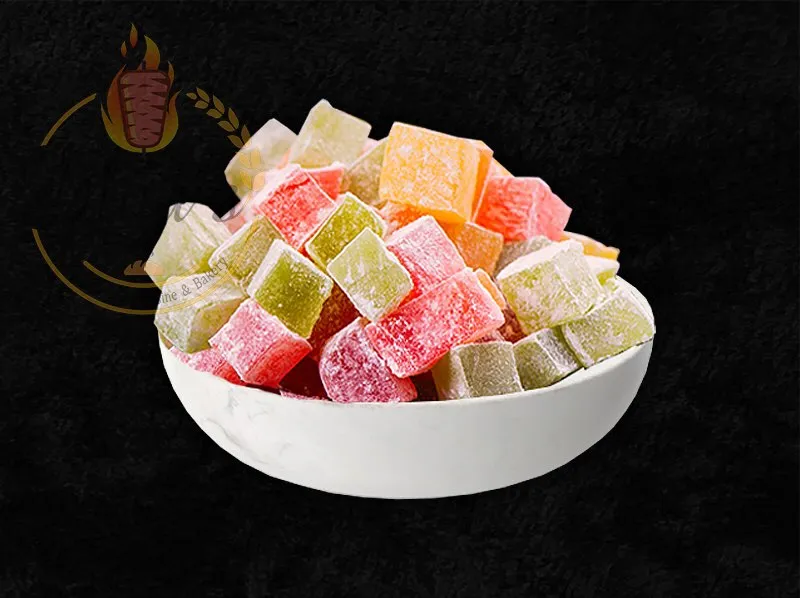 Soft Turkish Delight, a traditional confection from the dina's restaurant menu