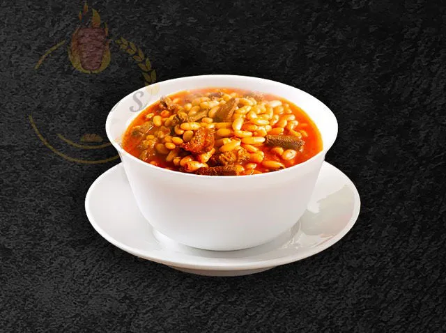 Frozen White Beans stew, ready to enjoy at home, from the dina's restaurant menu