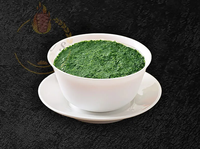 Frozen Sabzi stew, a flavorful Iranian dish from the dina's restaurant menu
