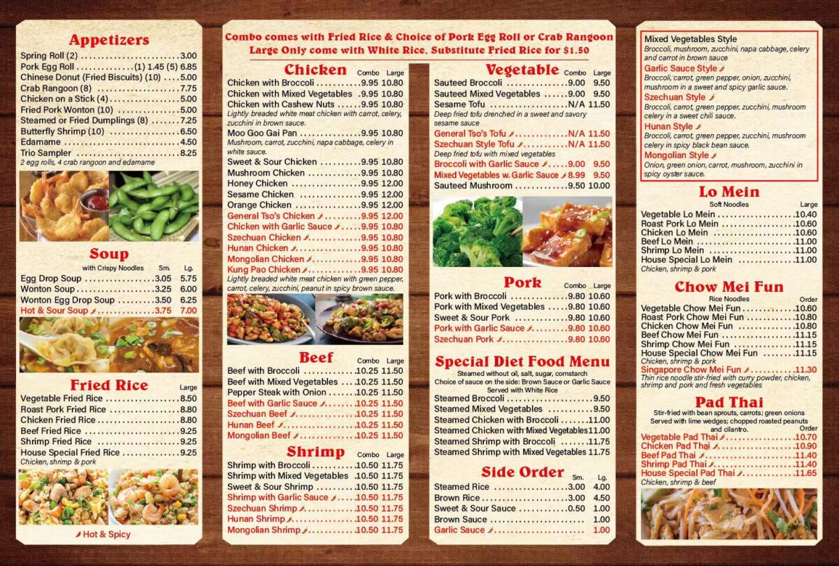 Oriental Garden Restaurant Menu—A Comprehensive Guide to Authentic Chinese-American Cuisine in Spring, TX