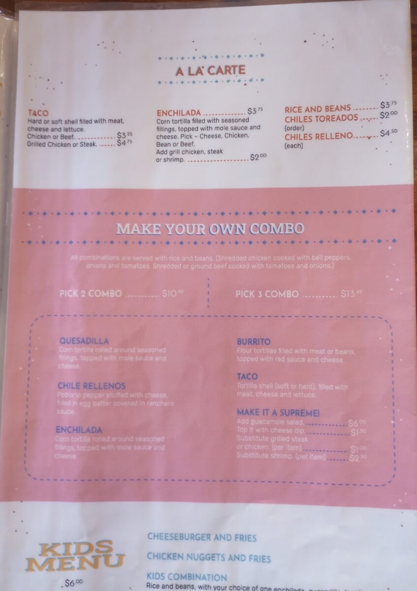 Comprehensive Guide to the andrades los reyes mexican restaurant & bakery ruston menu