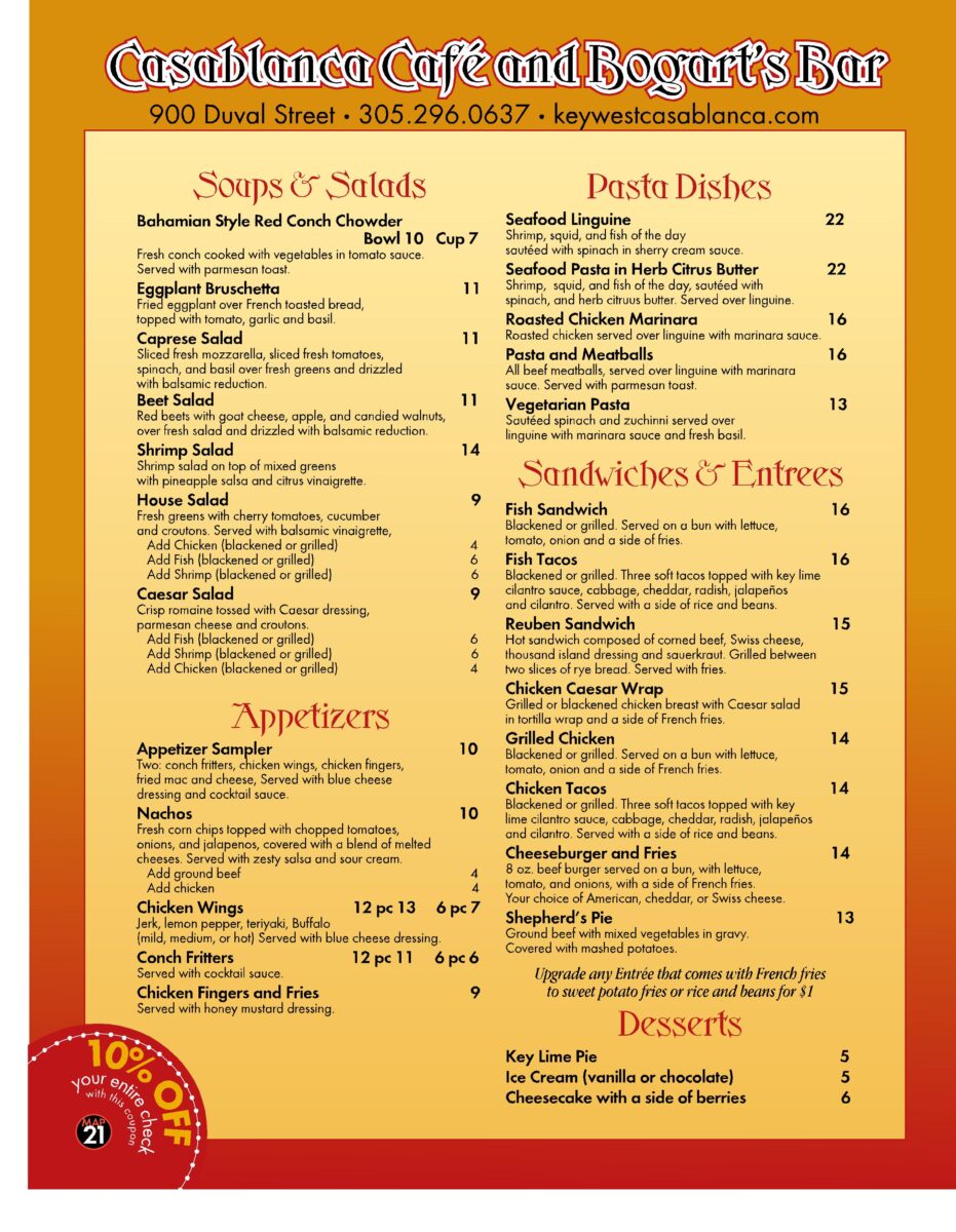 casablanca the restaurant menu: An In-Depth Culinary Review of Fort Lauderdale’s Beachfront Gem