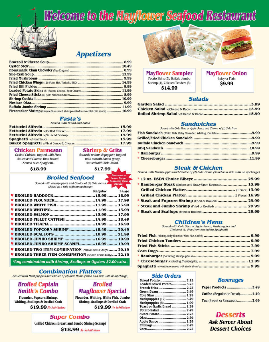 menu for mayflower restaurant: A Comprehensive Guide to Asheboro’s Beloved Seafood Offerings