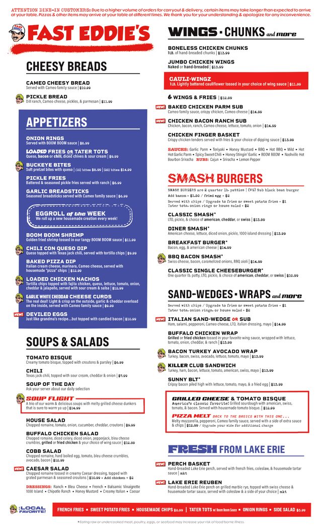 Fast Eddy's Restaurant Menu: A Comprehensive Deep Dive into Classic Comfort Cuisine