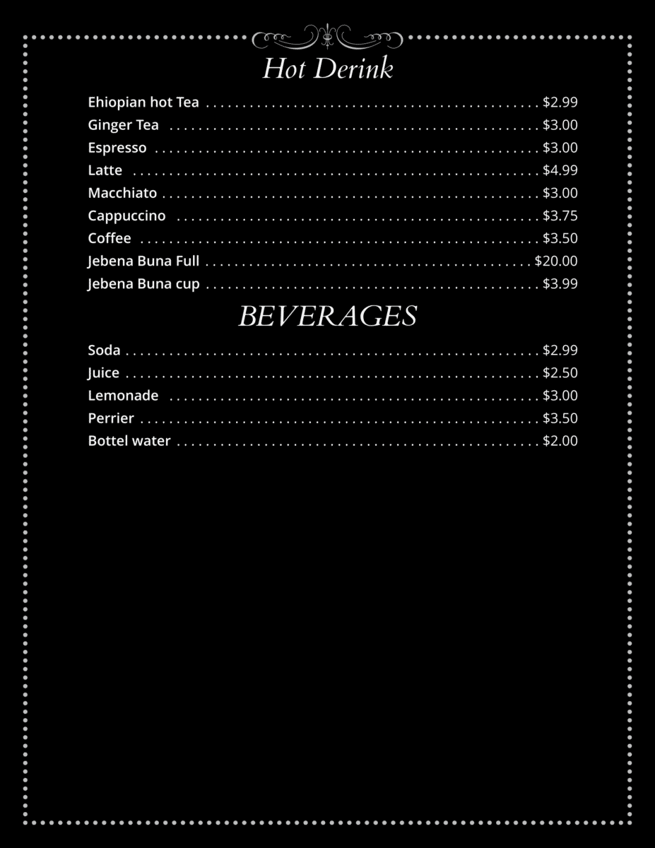 feru bar and restaurant menu: An Expert Guide to Authentic Ethiopian Cuisine