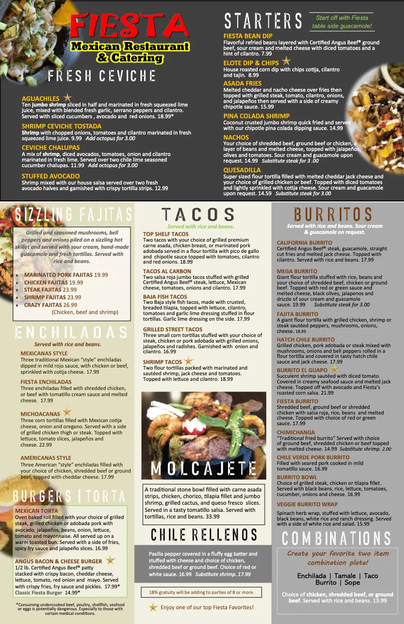 fiesta restaurant menu: A Comprehensive Guide to Authentic Mexican & Tex-Mex Dining Value