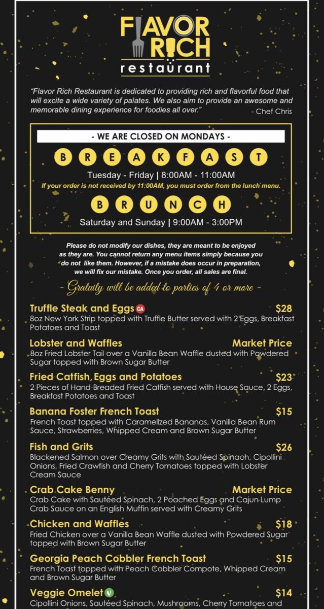 flavor rich restaurant menu: A Blueprint for Culinary Depth and Dining Excellence
