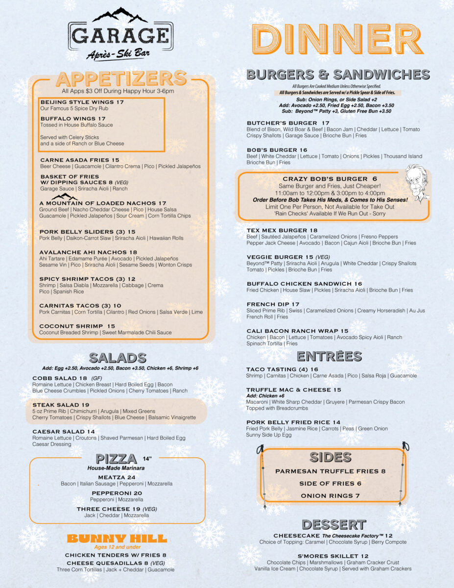The Ultimate Deep Dive into the garage restaurant menu and the Buffalo Dining Experience