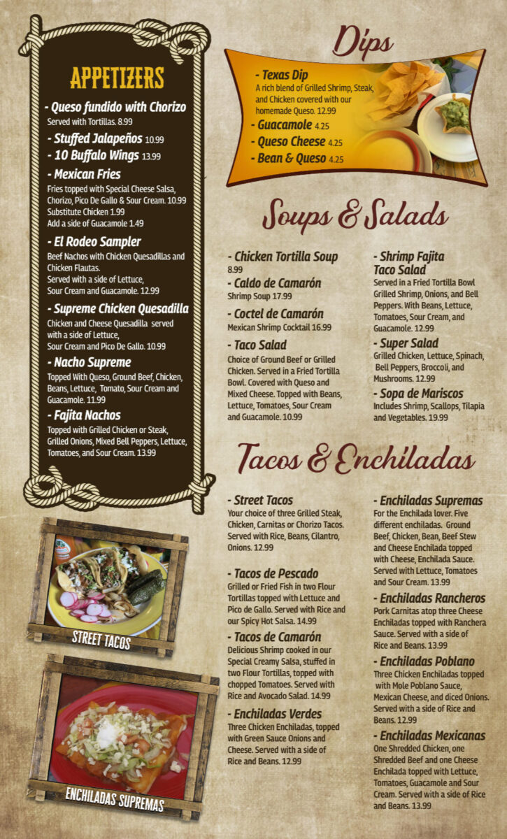 Menu for El Rodeo Mexican Restaurant – An In-Depth Culinary Guide to Durham's Authentic Flavors Menu for El Rodeo Mexican Restaurant – An In-Depth Culinary Guide to Durham's Authentic Flavors