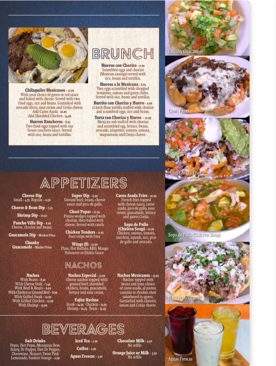 pancho villa restaurant menu: A Comprehensive Guide to San Mateo's Iconic Taqueria Offerings