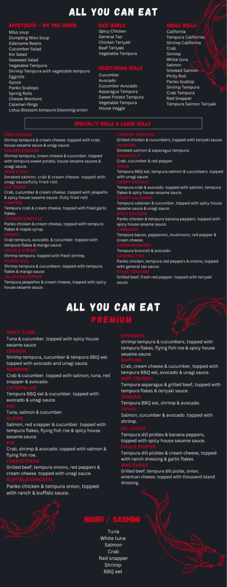 koi sushi japanese restaurant menu: A Comprehensive Guide to Augusta’s Premier Japanese Dining Experience