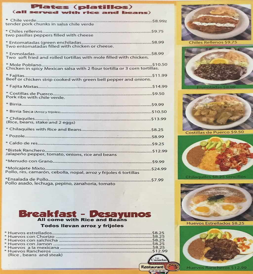 las cazuelas mexican restaurant menu: An Exhaustive Review of Authentic Mexican Cuisine, Pricing, and Signature Dishes