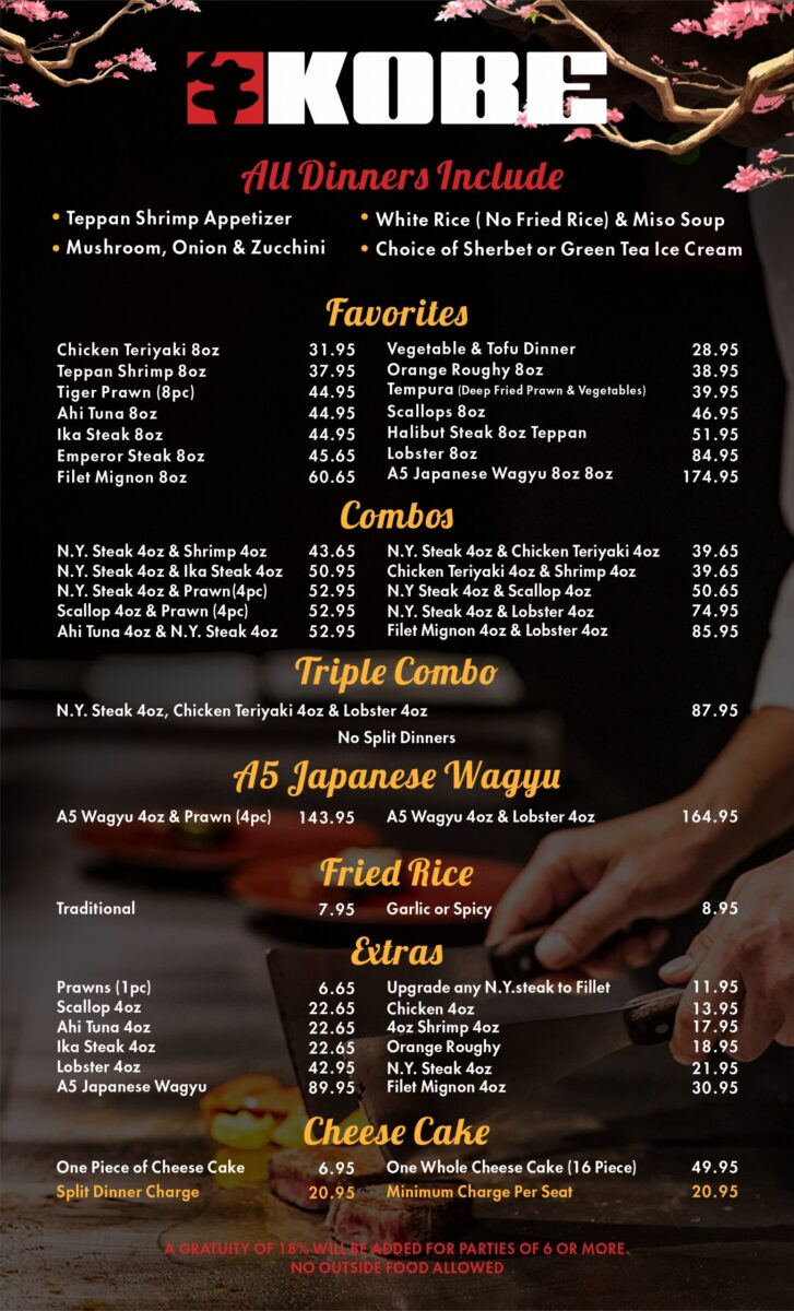 The Comprehensive kobe hibachi grill japanese restaurant murrells inlet menu: Prices, Signature Dishes, and Dining Guide