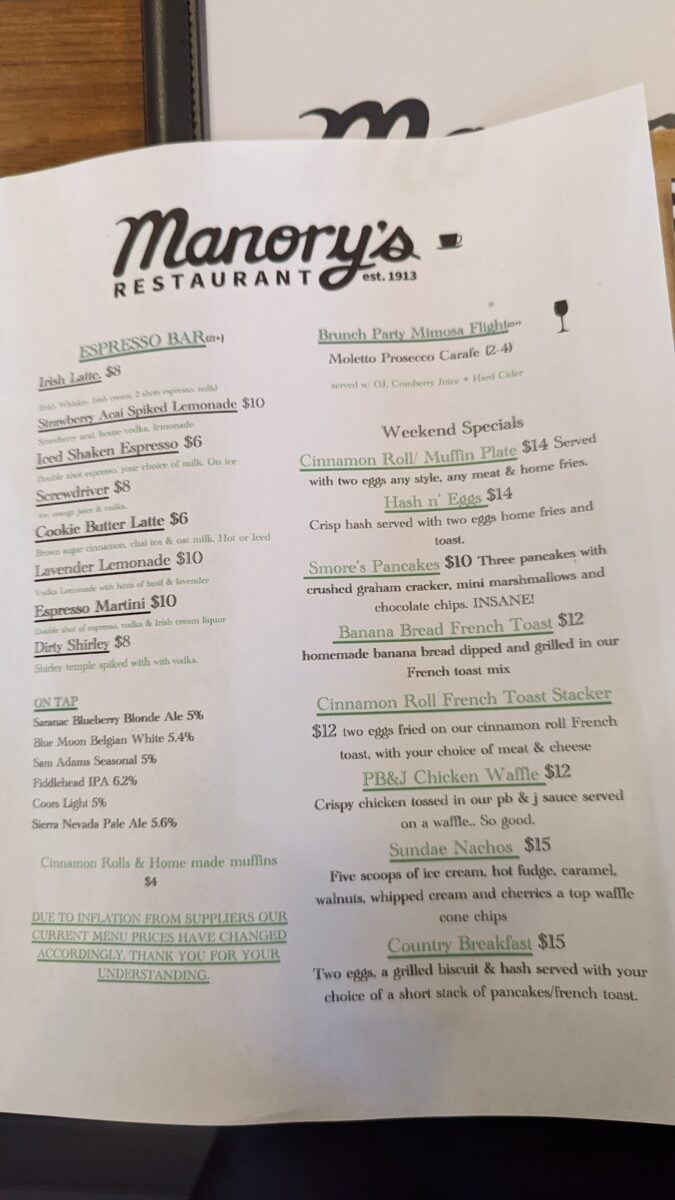 manory's restaurant troy menu: A Comprehensive Guide to Signature Breakfast, Lunch, and Specialty Drinks