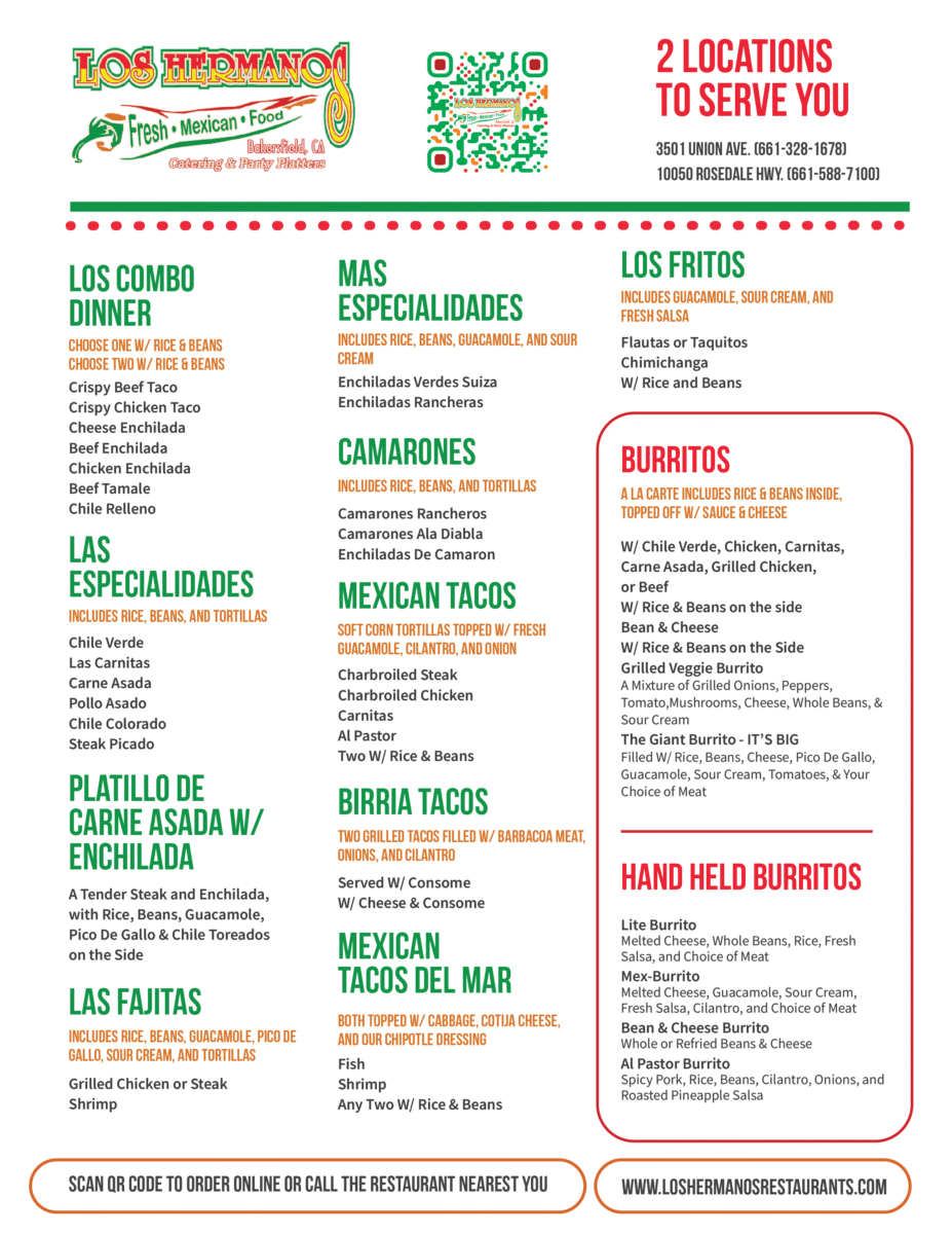 los hermanos mexican restaurant menu: An In-Depth Analysis of Signature Dishes and Value Pricing