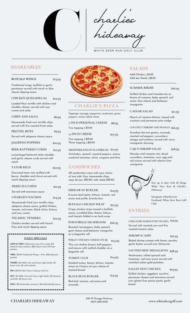Deer Run Golf Course & Restaurant Menu: A Deep Dive into the Horton, Michigan Culinary Experience