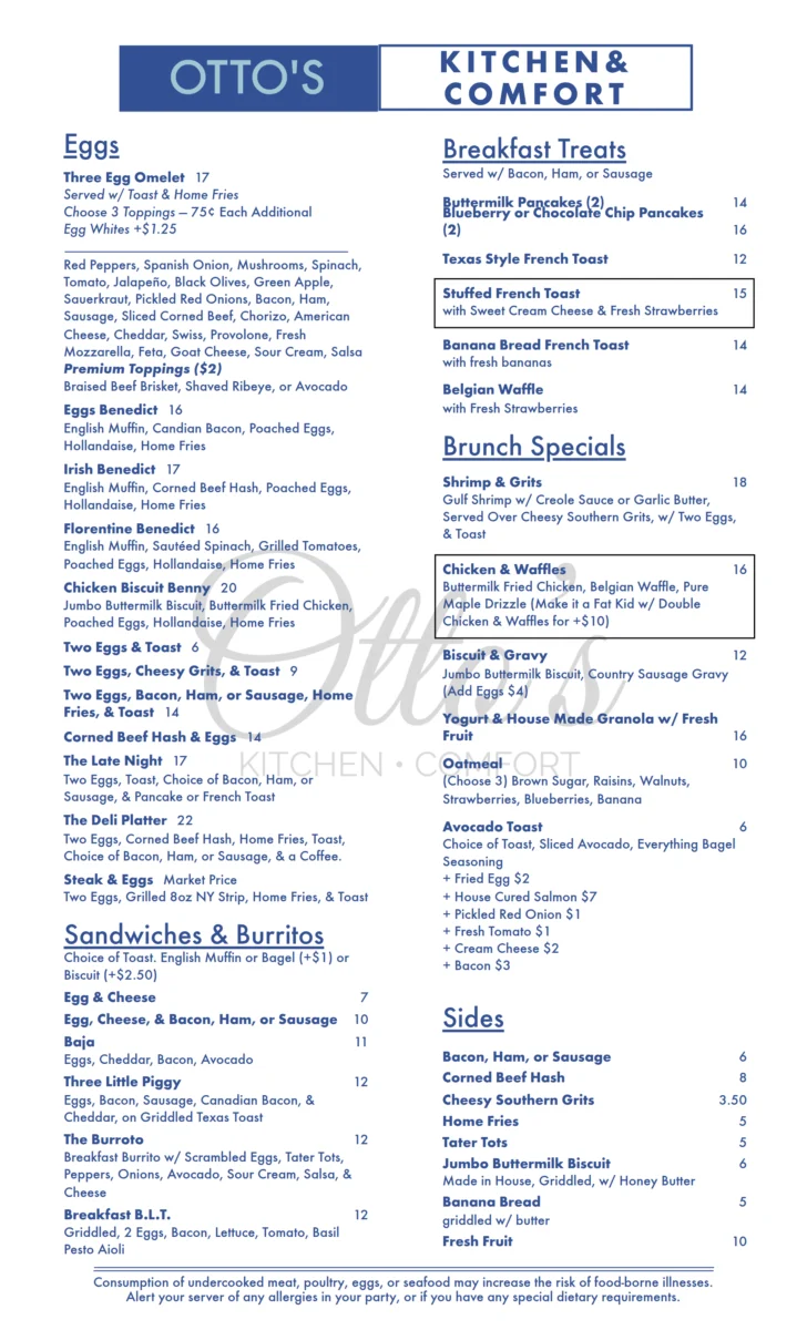 Otto's Restaurant Menu with Prices: An Essential Guide to German Cuisine Dining Costs