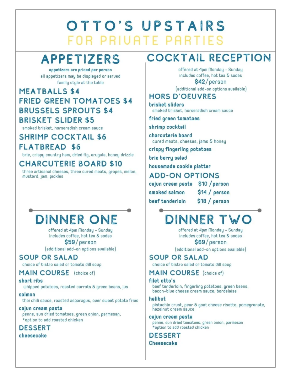 Otto's Restaurant Menu with Prices: An Essential Guide to German Cuisine Dining Costs