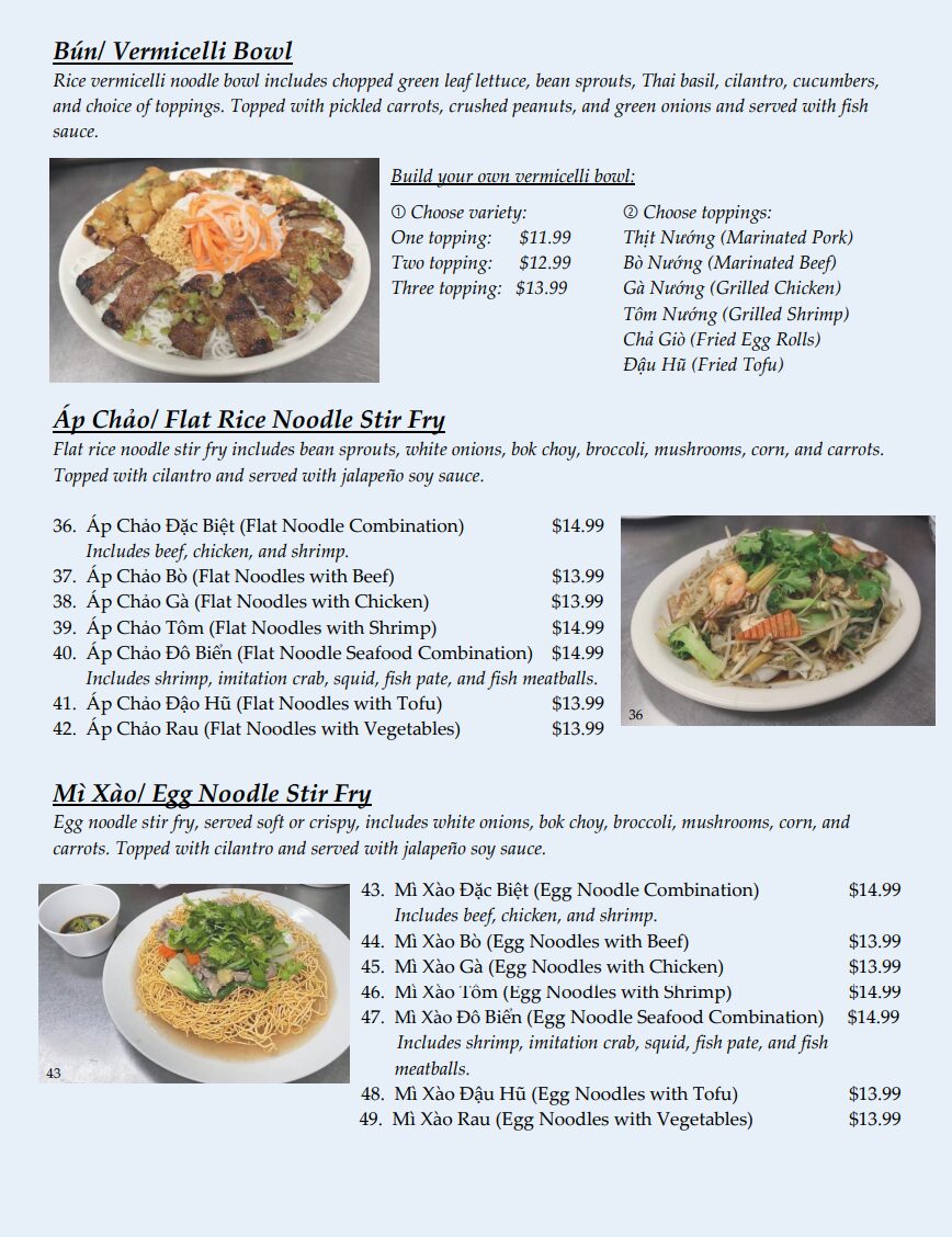 phở huong vietnamese restaurant menu: A Comprehensive Guide to Authentic Vietnamese Cuisine