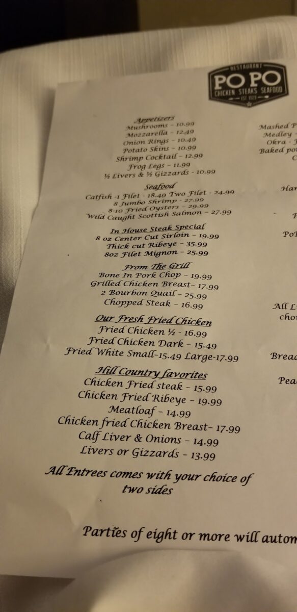 The Definitive Guide to the popo restaurant menu: Deep Dive into Texas Hill Country Classics