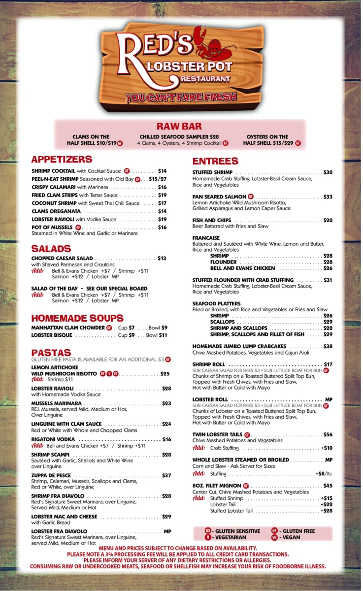 Red's Restaurant Menu - A Deep Dive into Lakehouse Culinary Excellence in Marblehead, OH