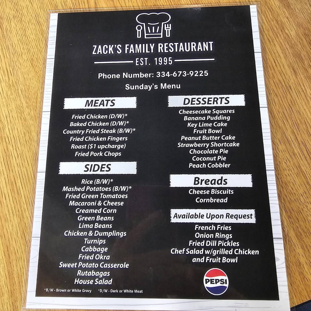zack's family restaurant slocomb menu: A Comprehensive Guide to Southern Comfort and Buffet Offerings