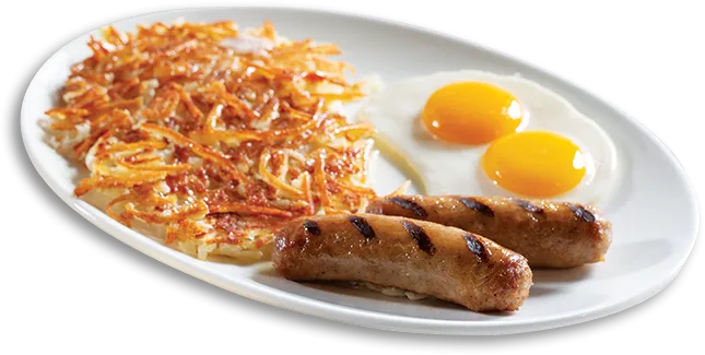 The Farmer's Breakfast Standard with eggs, meat, and choice of side