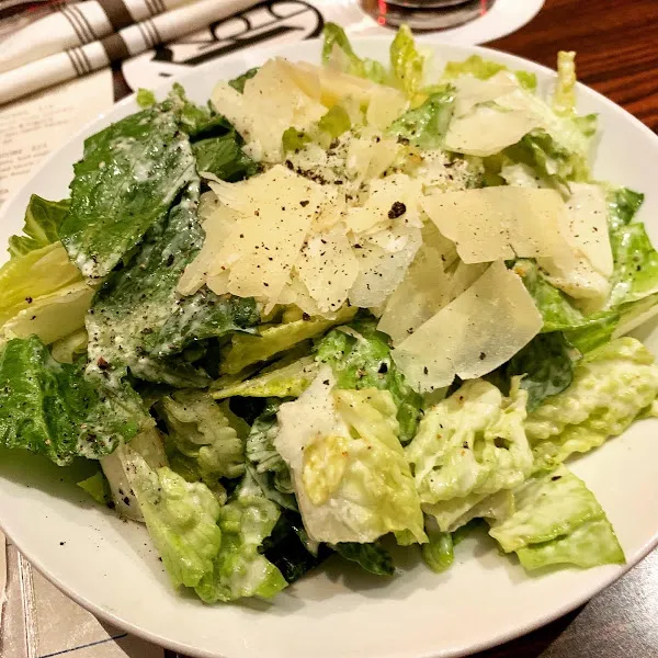 allintitle:gaetano's restaurant menu: Fresh Caesar Salad prepared without croutons for a gluten-free start