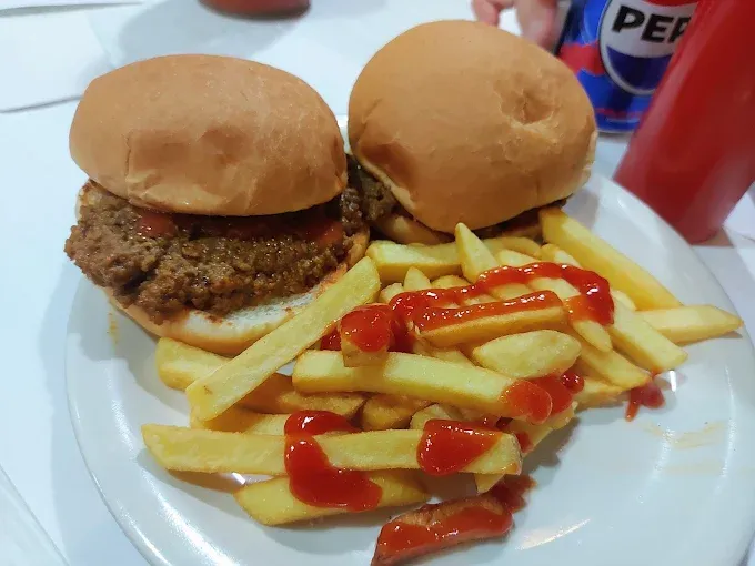 Sloppy Joe's and Fries, another classic American comfort food on the 810 Munchies restaurant menu