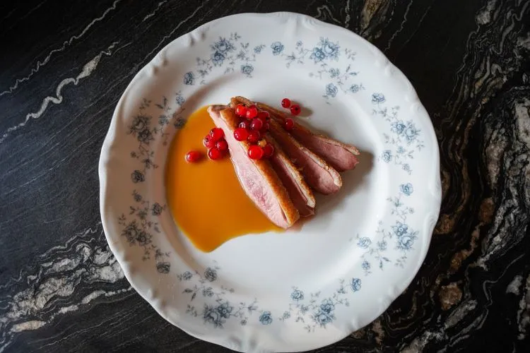 Duck Breast at Myriel Restaurant in St. Paul Minnesota.
