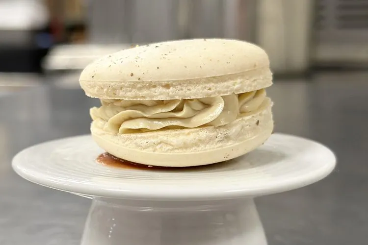 Duck Macaron from Obelix in Chicago.